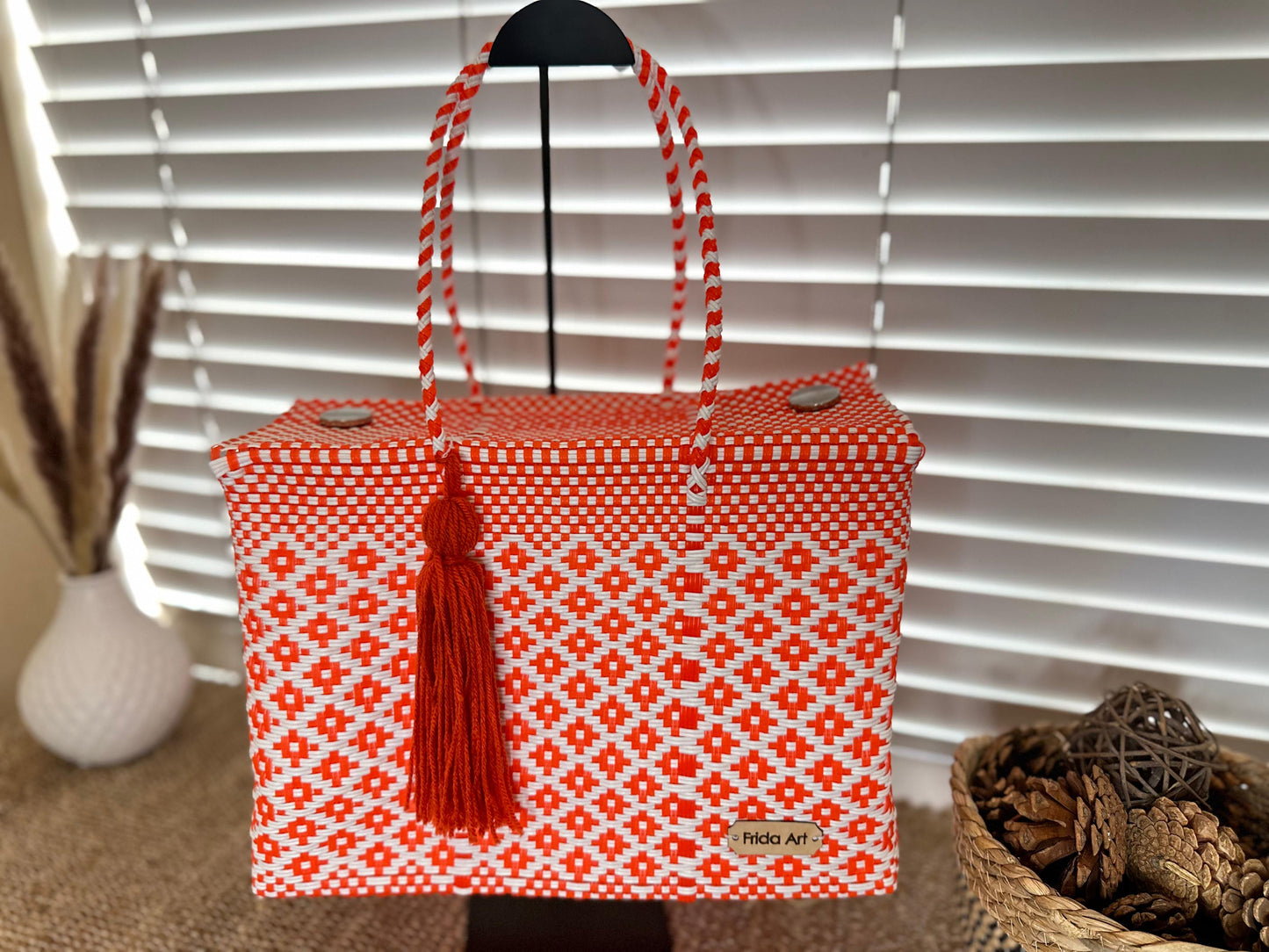 Orange & White