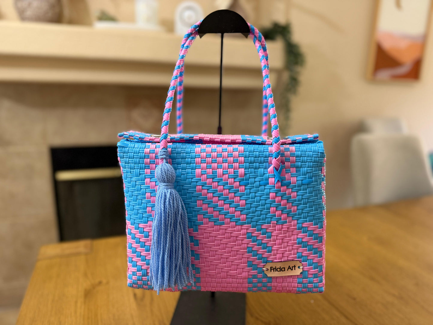 Baby blue & pink
