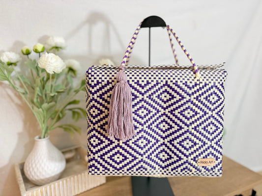 Ivory & purple