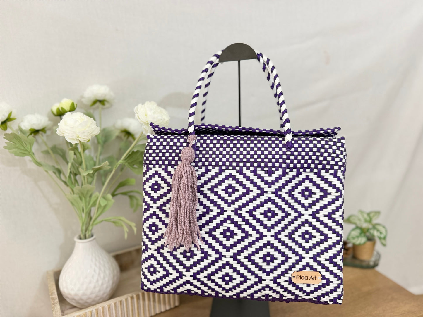 Purple & White