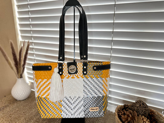 Yellow, white & Silver