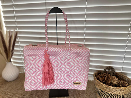 Baby pink & White