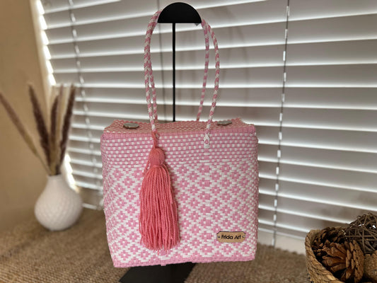 Baby pink & White