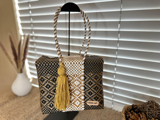 Black, gold & white