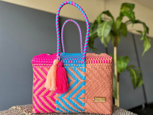 Peach, Pink & Blue